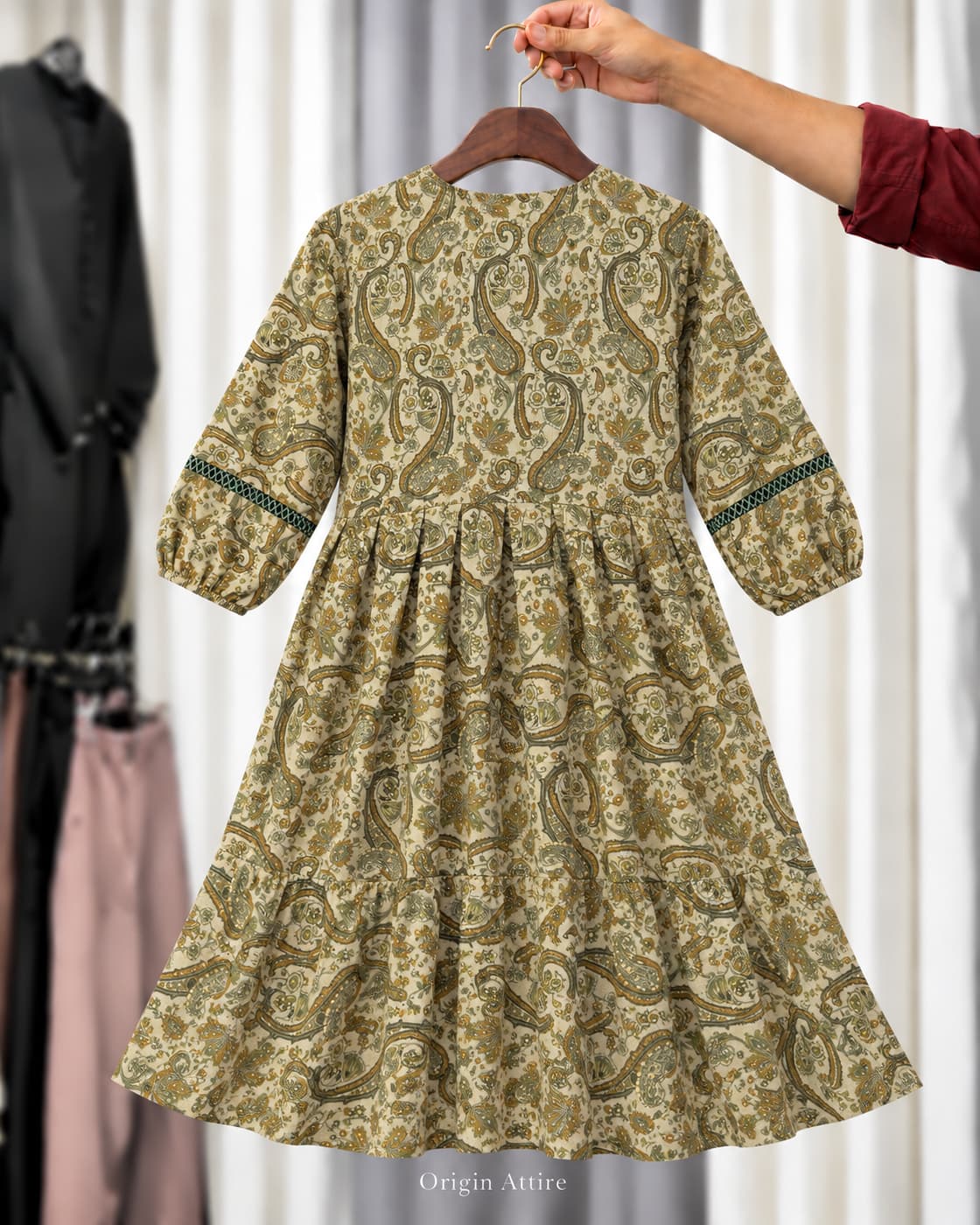 Paisley Flared Kurti 1