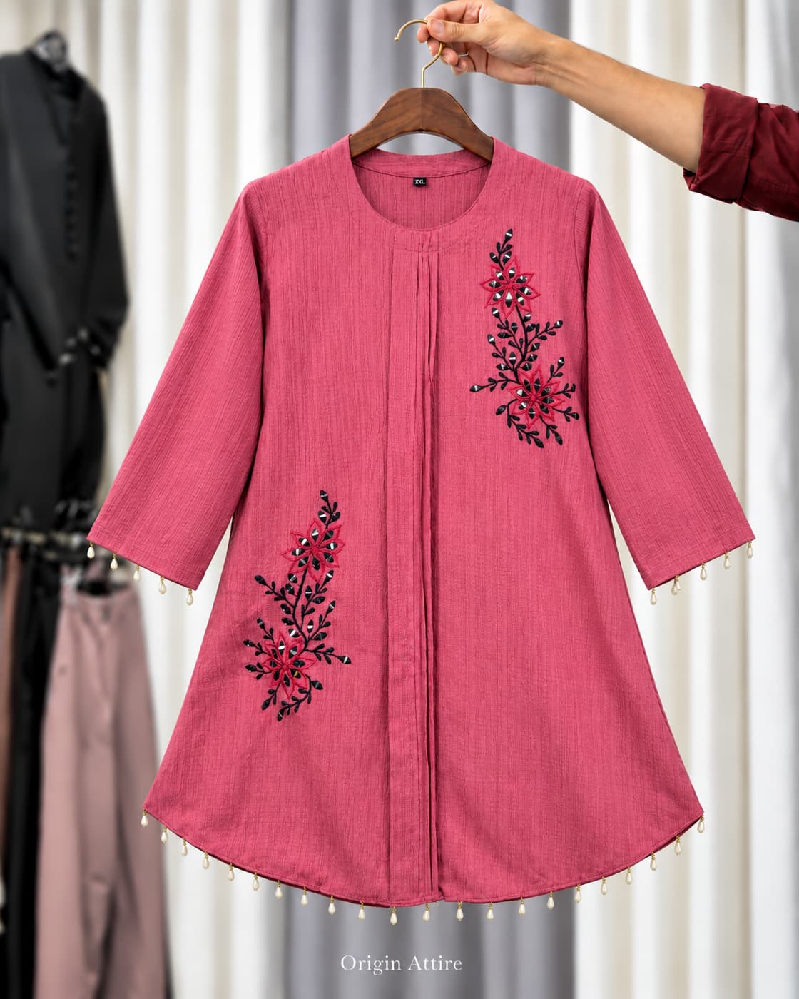 Floral Embroidered Kurti 0
