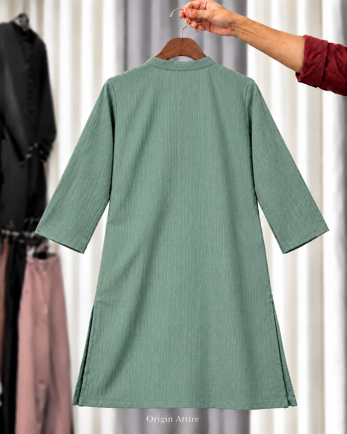 Embroidered Neck Kurti 1