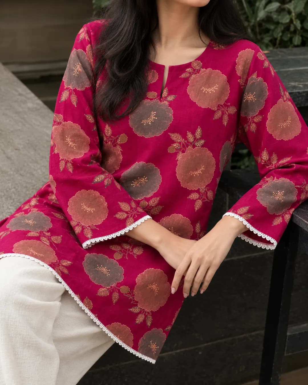 Floral Printed Kurti 0